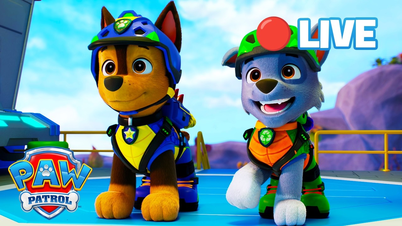 🔴 LIVE | PAW Patrol Dino & Truck Rescues! 🦖🚚 | Chase & Pups 24/7 Adventure