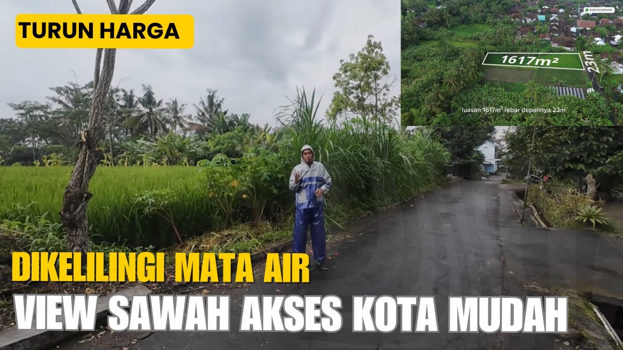 EPS 373 JUAL TANAH JOGJA TURUN HARGA VIEW MERAPI DIKELILINGI MATA AIR AKSES MUDAH KE PUSAT KOTA