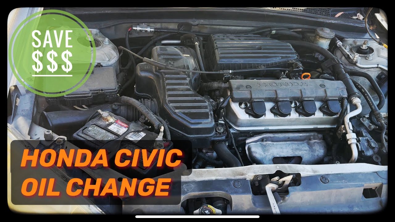 Honda Civic How To Replace Engine Oil and Filter 2001 - 2005