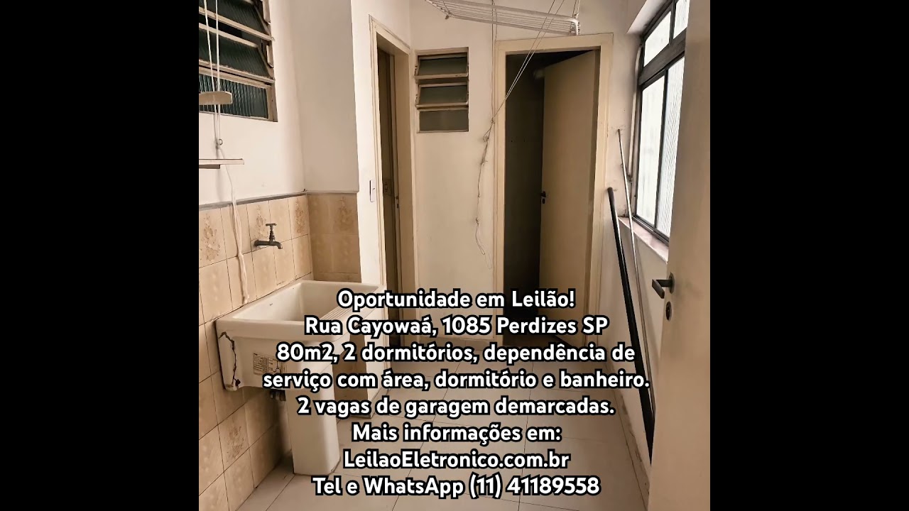 Oportunidade em leilão. Rua Cayowaá, 1085 Perdizes - SP. LeilaoEletronico.com.br