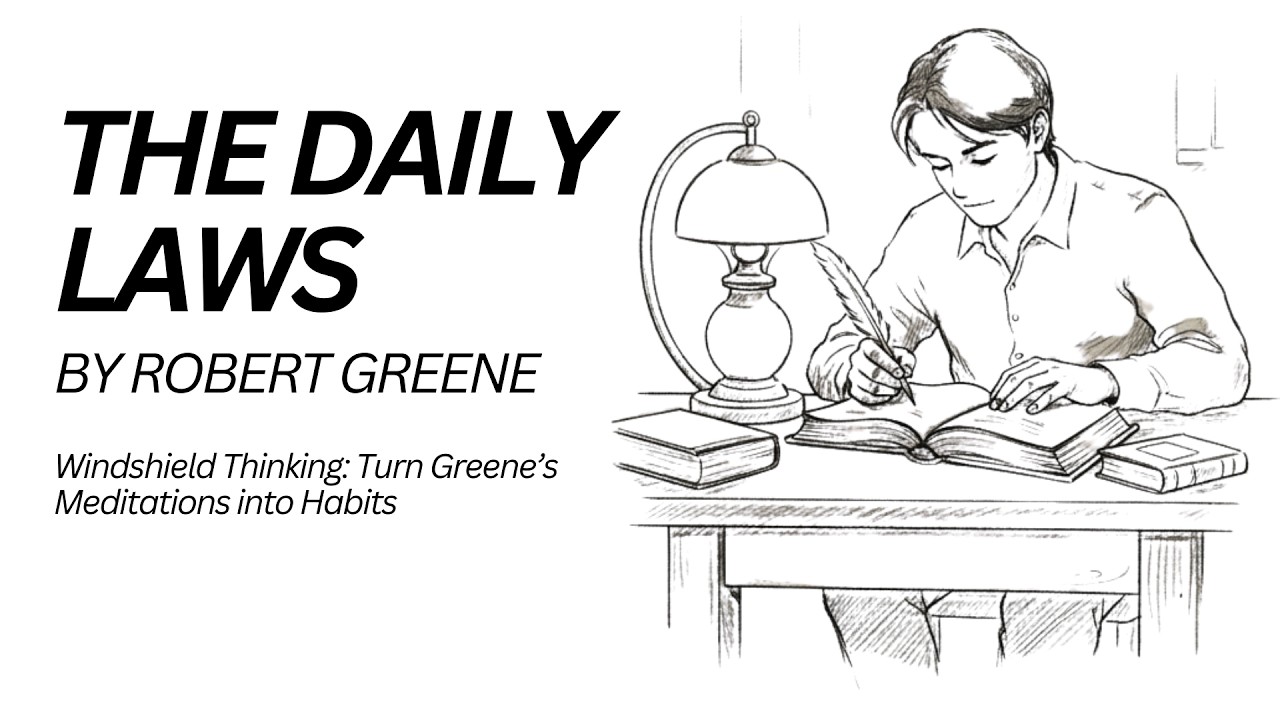 Windshield Thinking: Turn Greene’s Meditations into Habits | The Daily Laws Summary | Thinking Edge