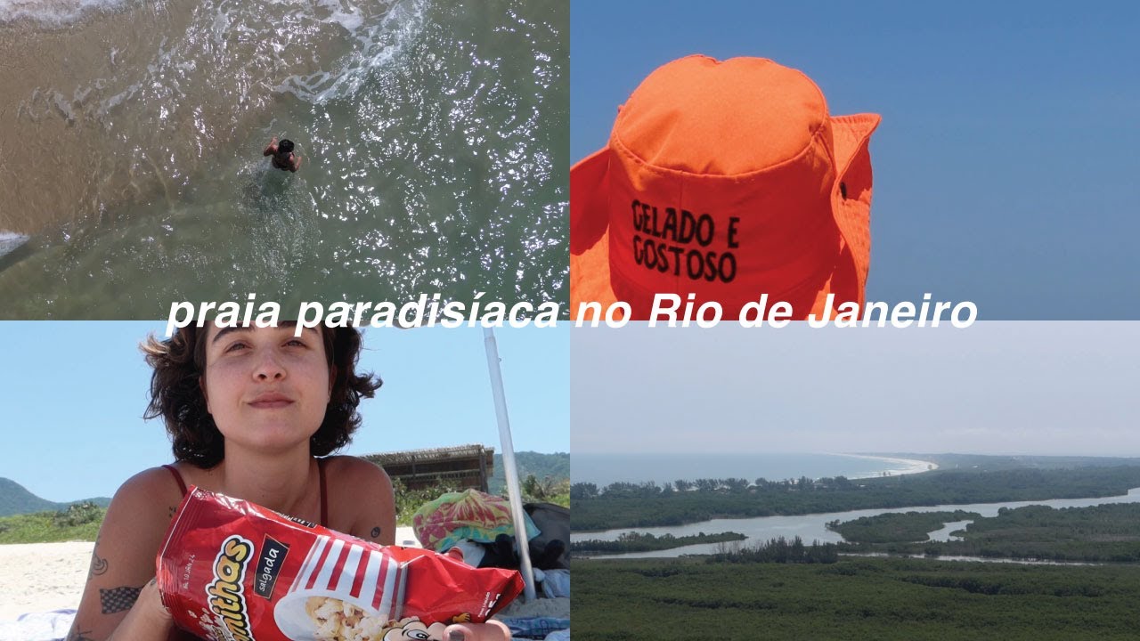 vlog - praia de grumari, pastel e um gato carente