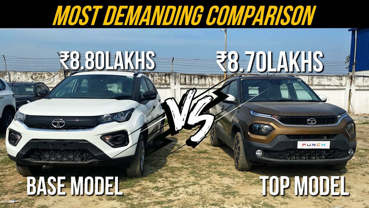 Nexon (Base Model) VS Punch (Top Model)🤩 | Micro SUV vs Sub4m SUV