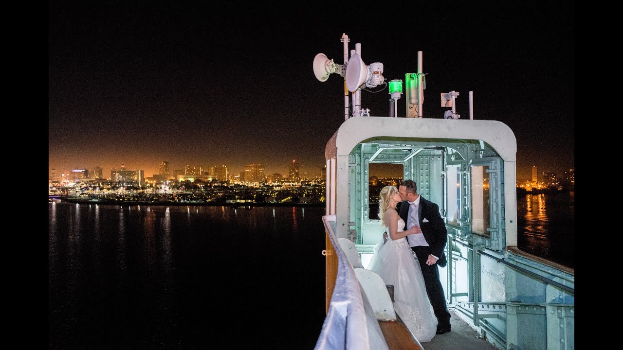Shooting a REAL Wedding Part 3- Night Time Shoot w/ Off Camera Flash, LED Lighting at the Queen Mary
