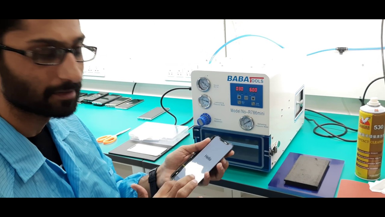 Successfully Made iPhone X LCD in Our 786 Mini OCA Machine In Ahmedabad
