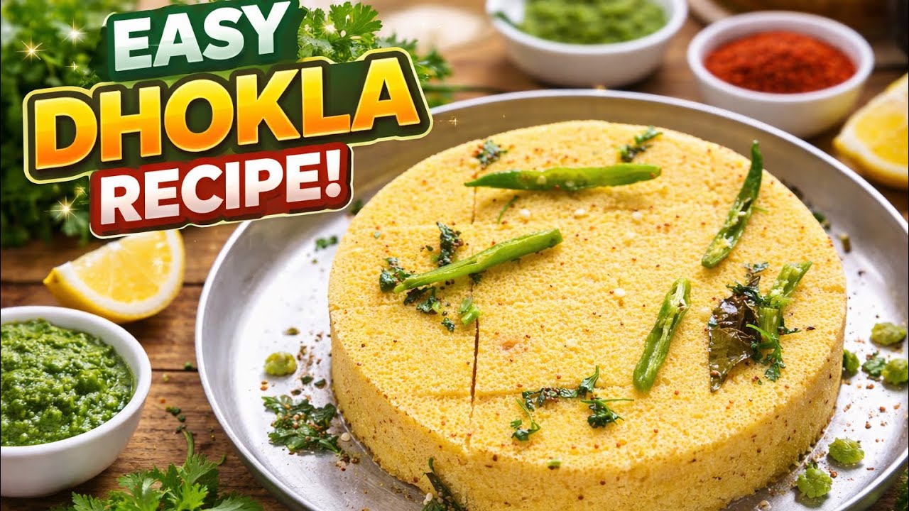 क्या आपको पहले पता था की ढोकला इतनी आसानी से बन जाता हैं ॥ #video #youtubevideos #kitchen #dhokla 