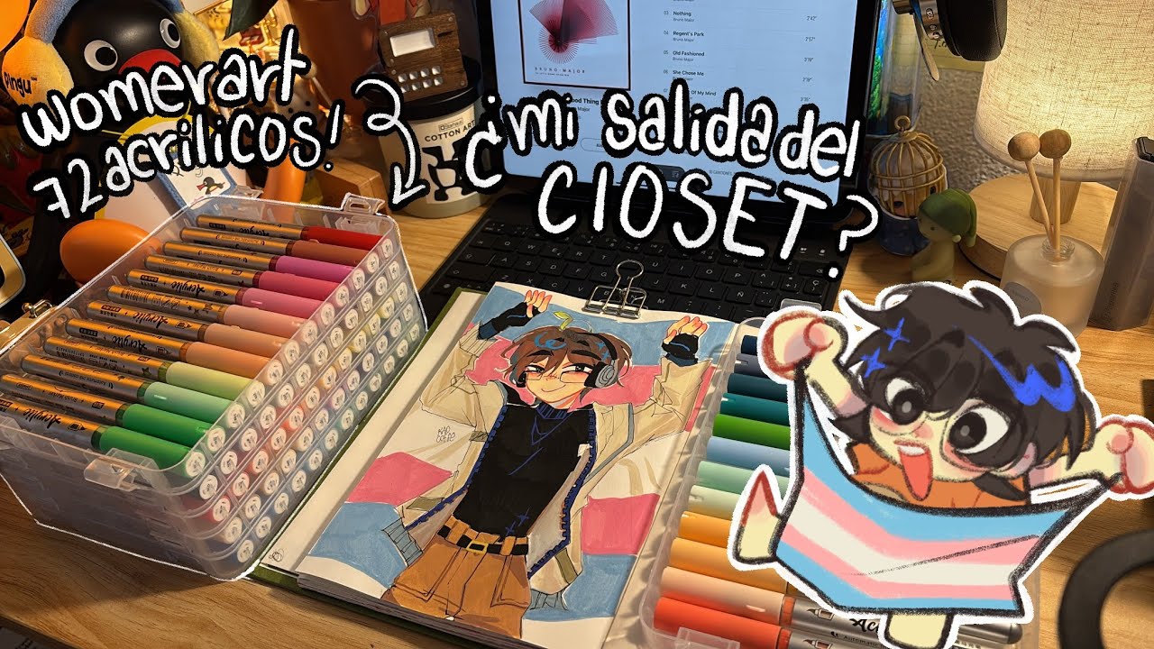 Mi salida del clóset??🏳️‍⚧️/woomer.art 72 acrílicos💗
