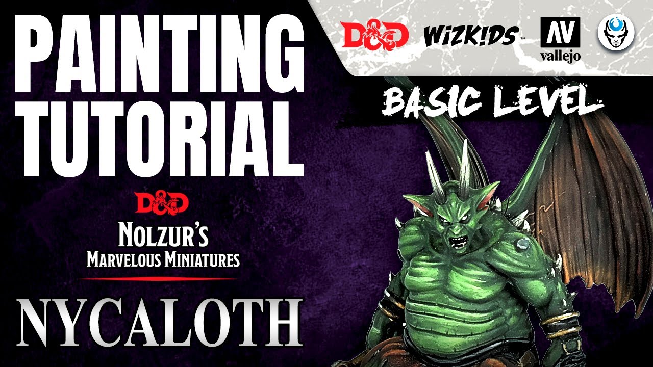 НИКАЛОТ - D&D - ИЗУМИТЕЛЬНЫЕ МИНИАТЮРЫ НОЛЬЗУРА - WIZKIDS - УРОКИ ПО РИСОВАНИЮ ДЛЯ БАЗОВОГО УРОВНЯ