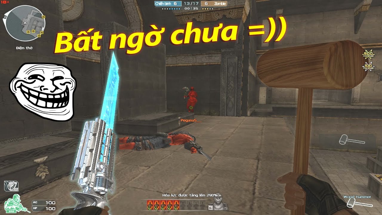 Cầm Búa Gỗ TROLL Thả Thính Zombie Siêu Lầy Và Cái Kết.