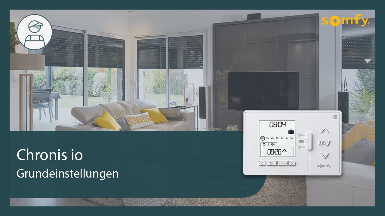 Chronis io   Grundeinstellung | Somfy