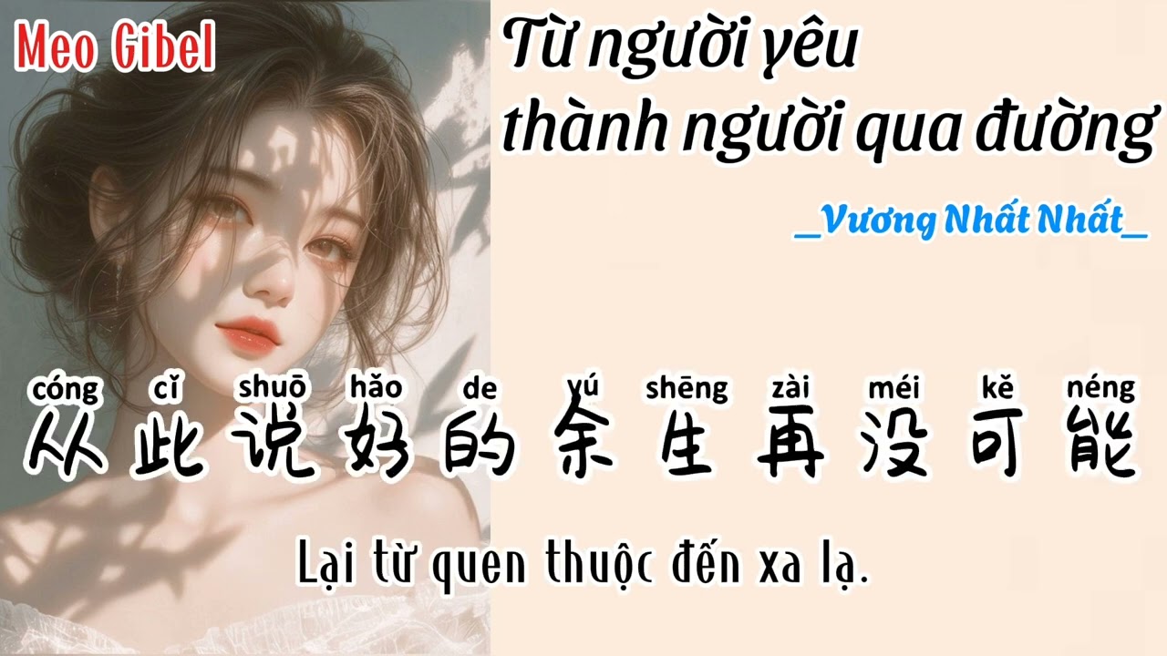 [Vietsub+Pinyin] Từ người yêu thành người qua đường. Vương Nhất Nhất. 从爱人到路人- 王一一