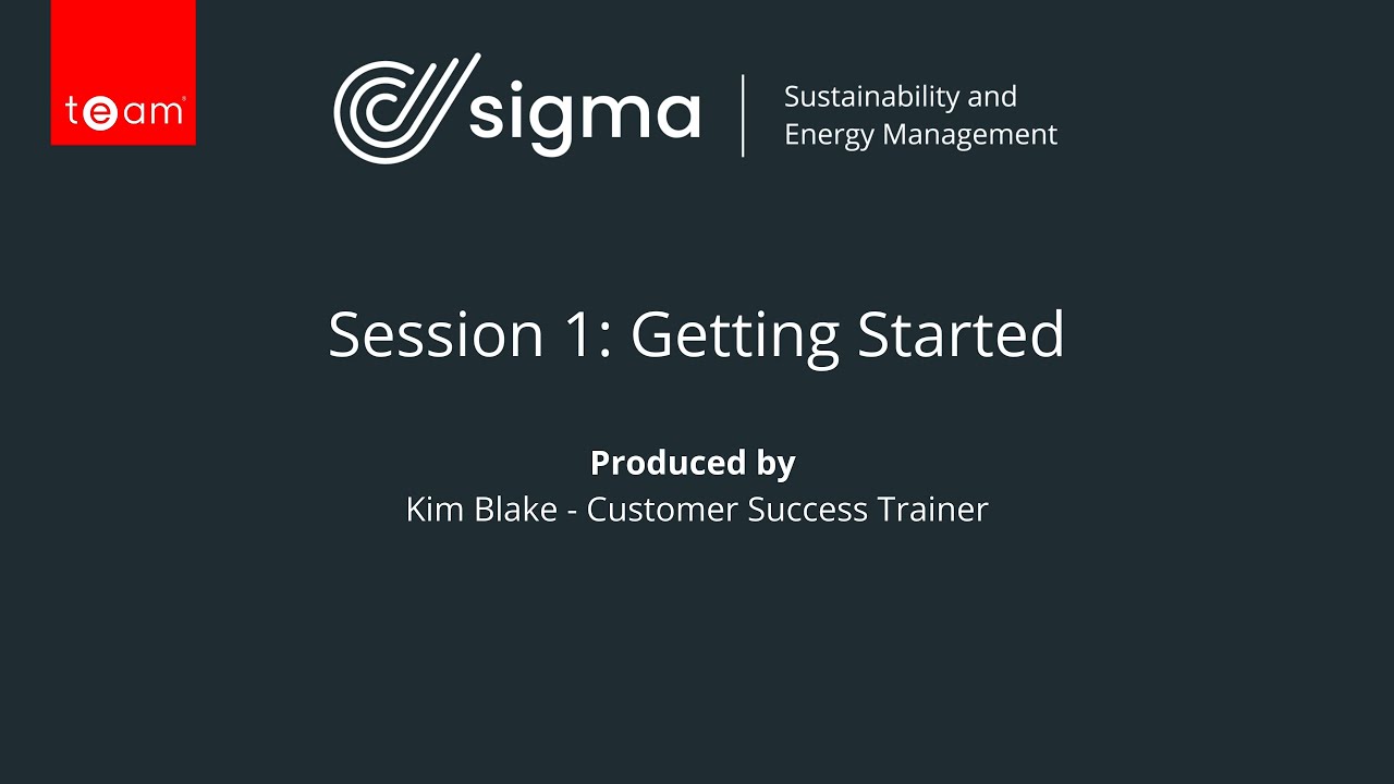 Sigma Training : Getting Started