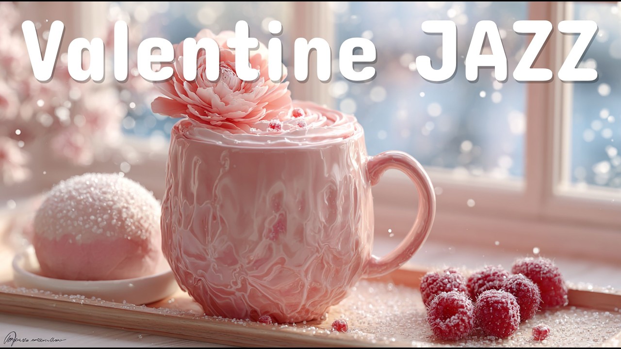 Romantic Valentine Smooth Jazz 💕 Cozy Winter Coffee Time