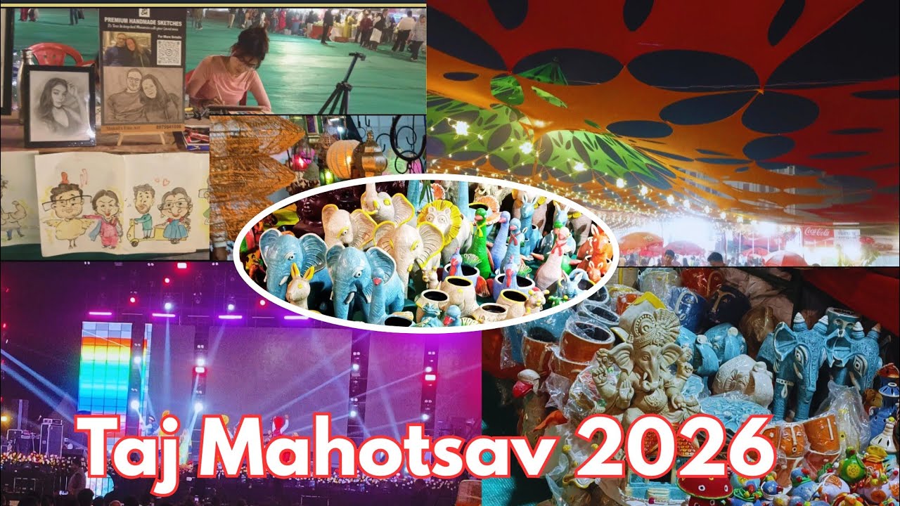 Taj Mahotsav Agra 2026 || ताज महोत्सव 2026 || full tour video #tajmahotsav #taj #tajmahal 