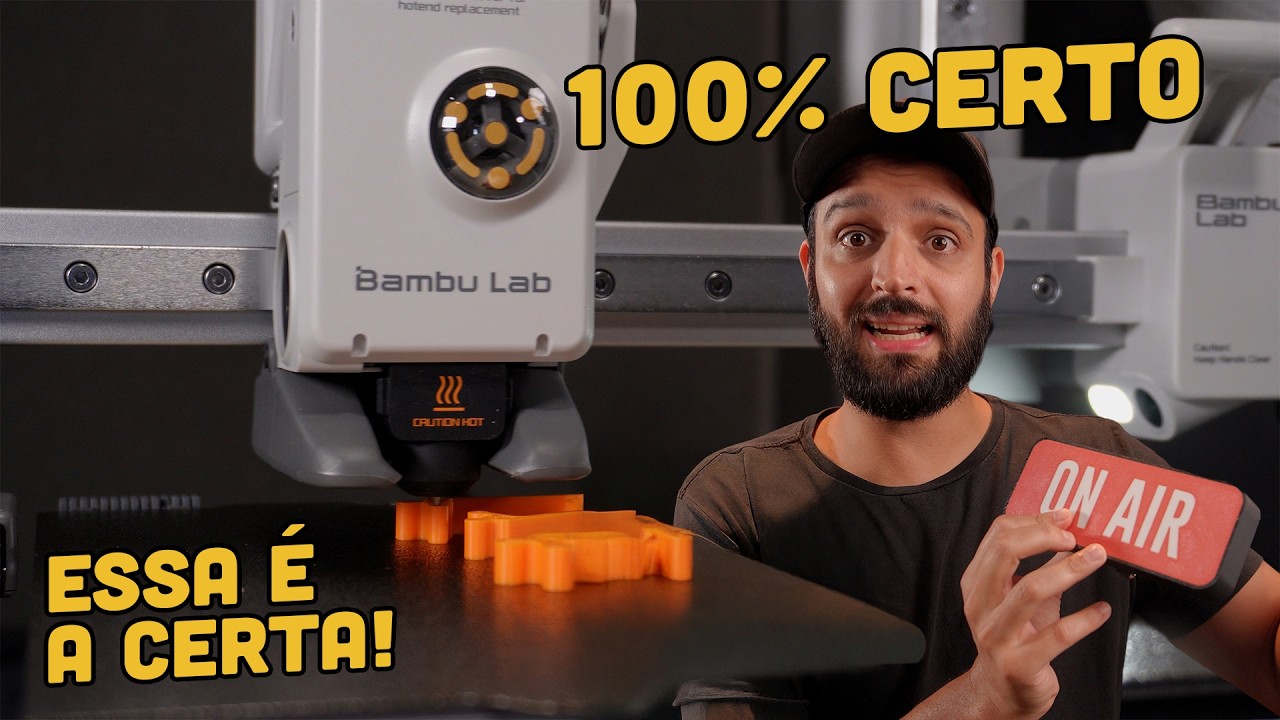 A Melhor Impressora 3D pra Começar em 2026 - BAMBU LAB A1 MINI
