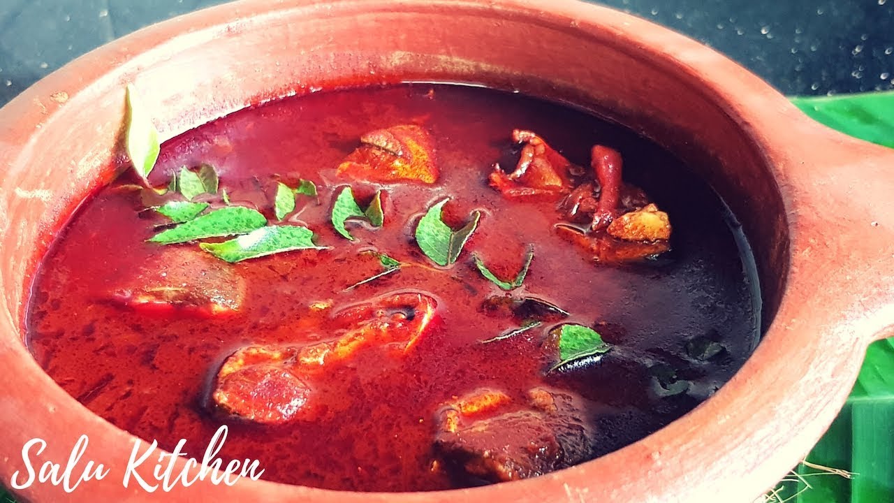 കെട്ട് വള്ളം മീൻ കറി || Kerala Fish Curry || Meen Mulak Ittath || Salu Kitchen