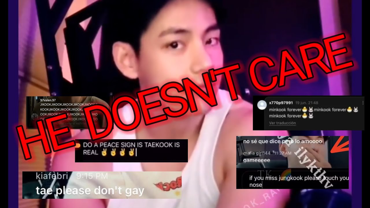 Taekook - интересные комментарии с трансляции Taehyung. TAEKOOK НЕ ВСЕ РАВНО💅