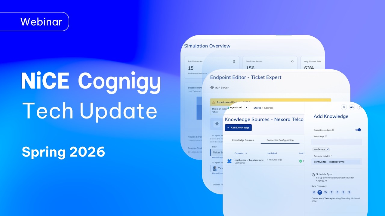 NiCE Cognigy Tech Update - Spring 2026