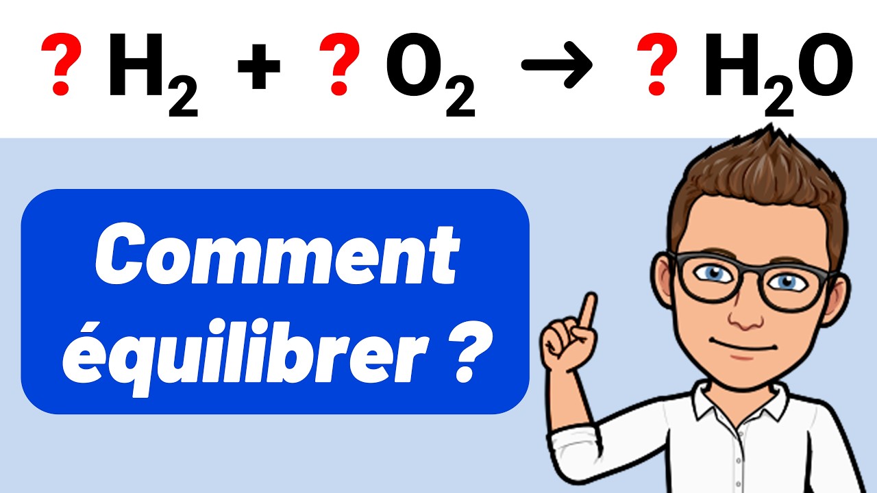 ÉQUILIBRER UNE ÉQUATION CHIMIQUE ? 🎯 Méthode simple ! ✅ H2 + O2 → H2O