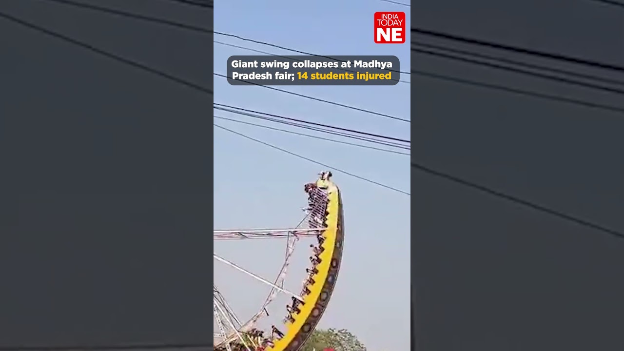 Giant swing collapses at Madhya Pradesh fair; 14 students injured