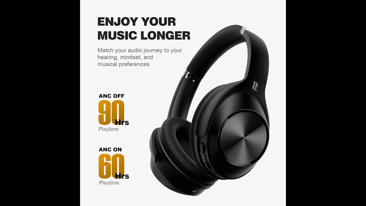 Calmbee Hybrid Active Noise Cancelling Headphones