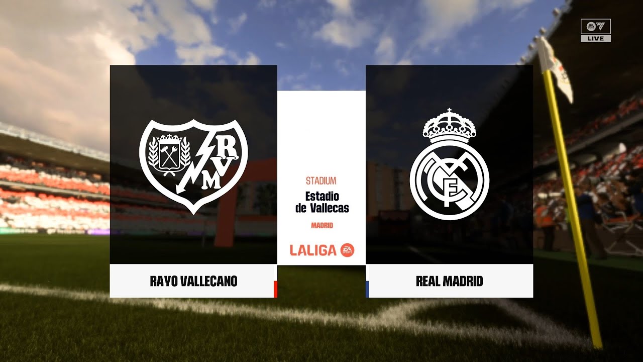 RAYO VALLECANO vs REAL MADRID ⚽ LaLiga 2025 26 Matchday 12 🟩 AI Simulation  Full Match