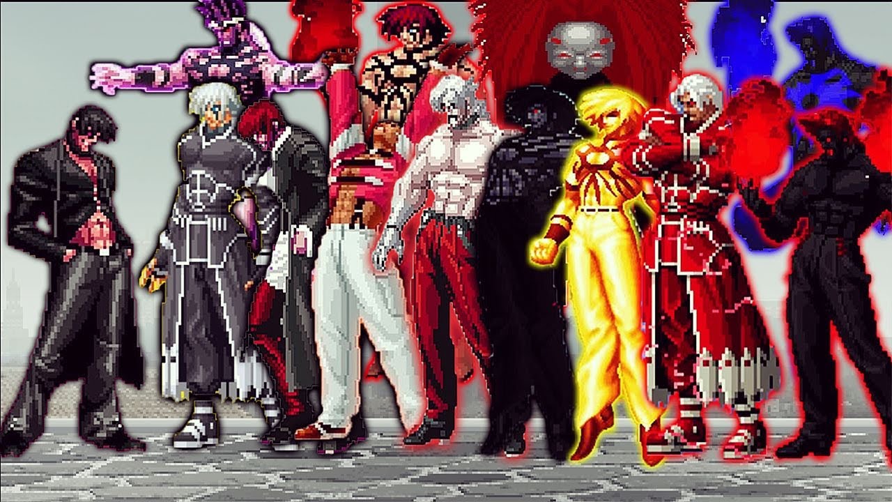 [KOF Mugen] Iori Yagami Fen LV 3 Vs Amazing Fighters Team