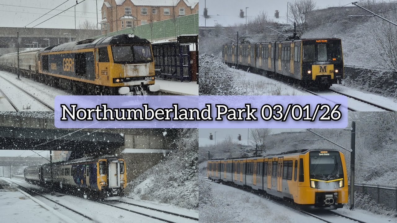 Trains at Northumberland Park Metro. | 03/01/26.