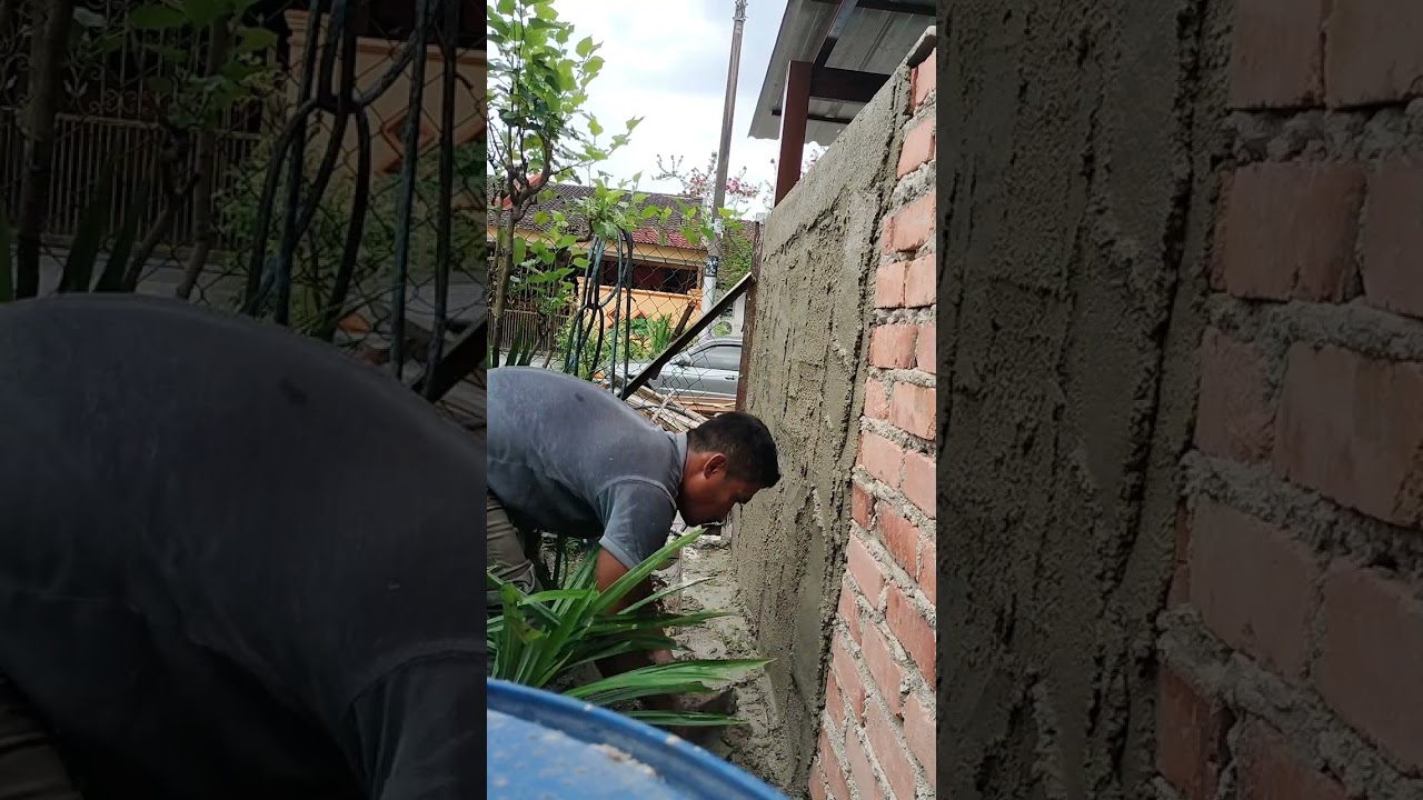 plaster pagar, cara plaster, blajar plaster