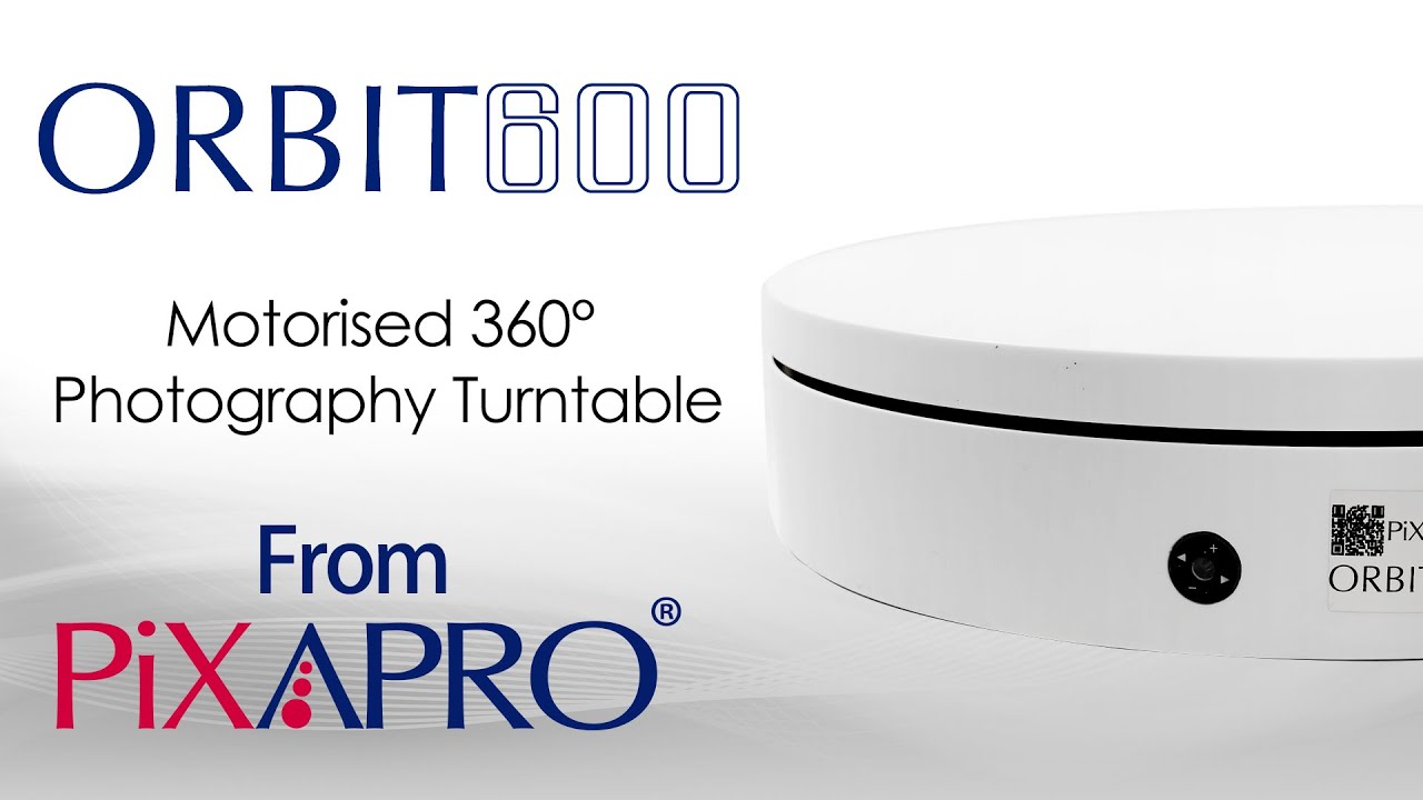PIXAPRO ORBIT600 360&deg; Photography Triple-Speed 60cm White Motorized Turntable with Remote Control