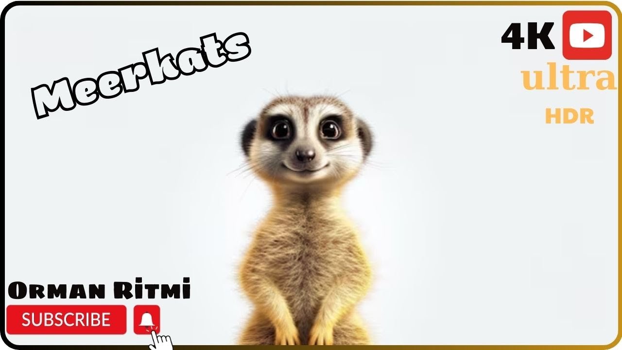 A family of meerkats  4K HD  (Surikatlar ailəsi)