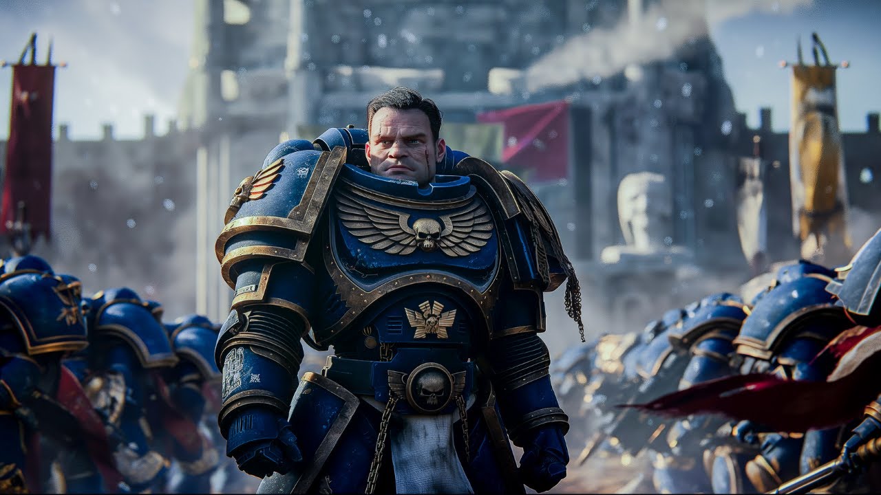 6,000,000 CHAOS SPACE MARINES ATTACK THE CAPTAIN TITUS'S FORTRESS  - WARHAMMER 40K - UEBS 2