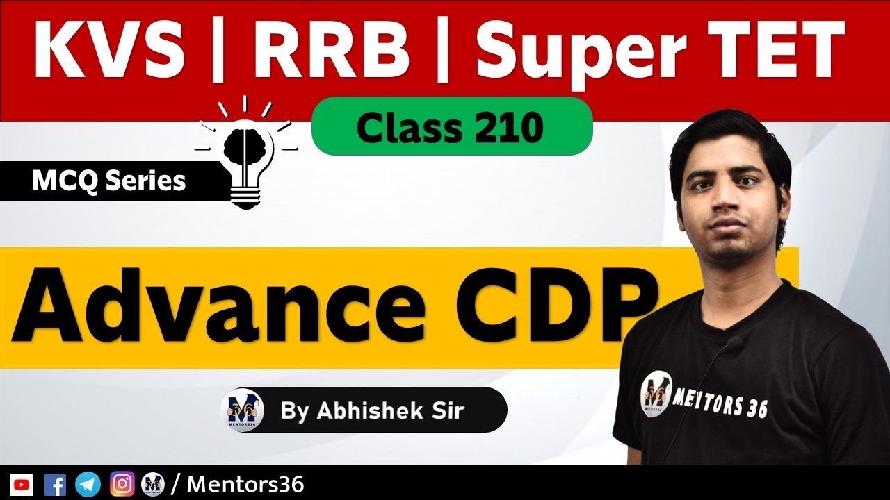 Advance CDP MCQ - Class 210 | KVS UPTET CTET MPTET DSSSB Super TET