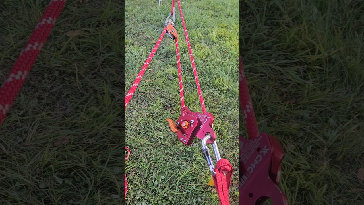 3:1 Mechanical Advantage system using the CMC MPD #cmc #rope #rescue