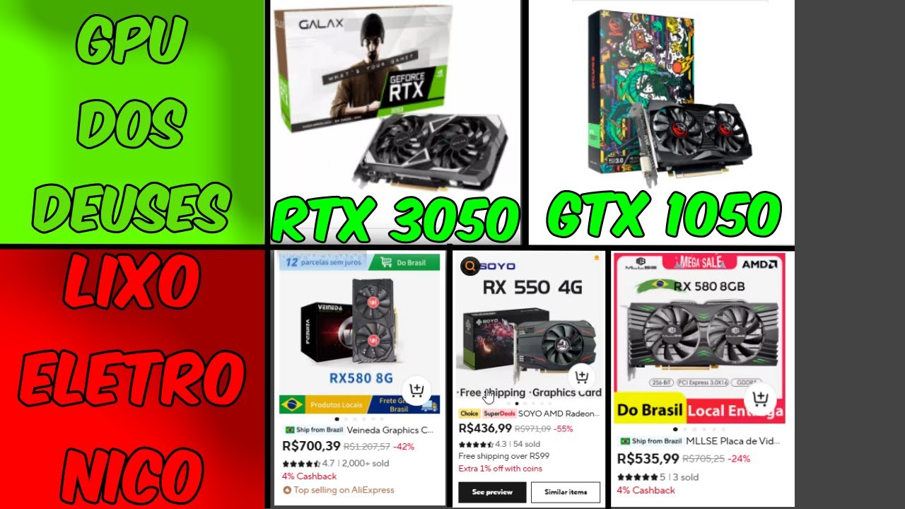 Passei 30 Dias PESQUISANDO as MELHORES PLACAS DE VIDEO e ME SURPREENDI