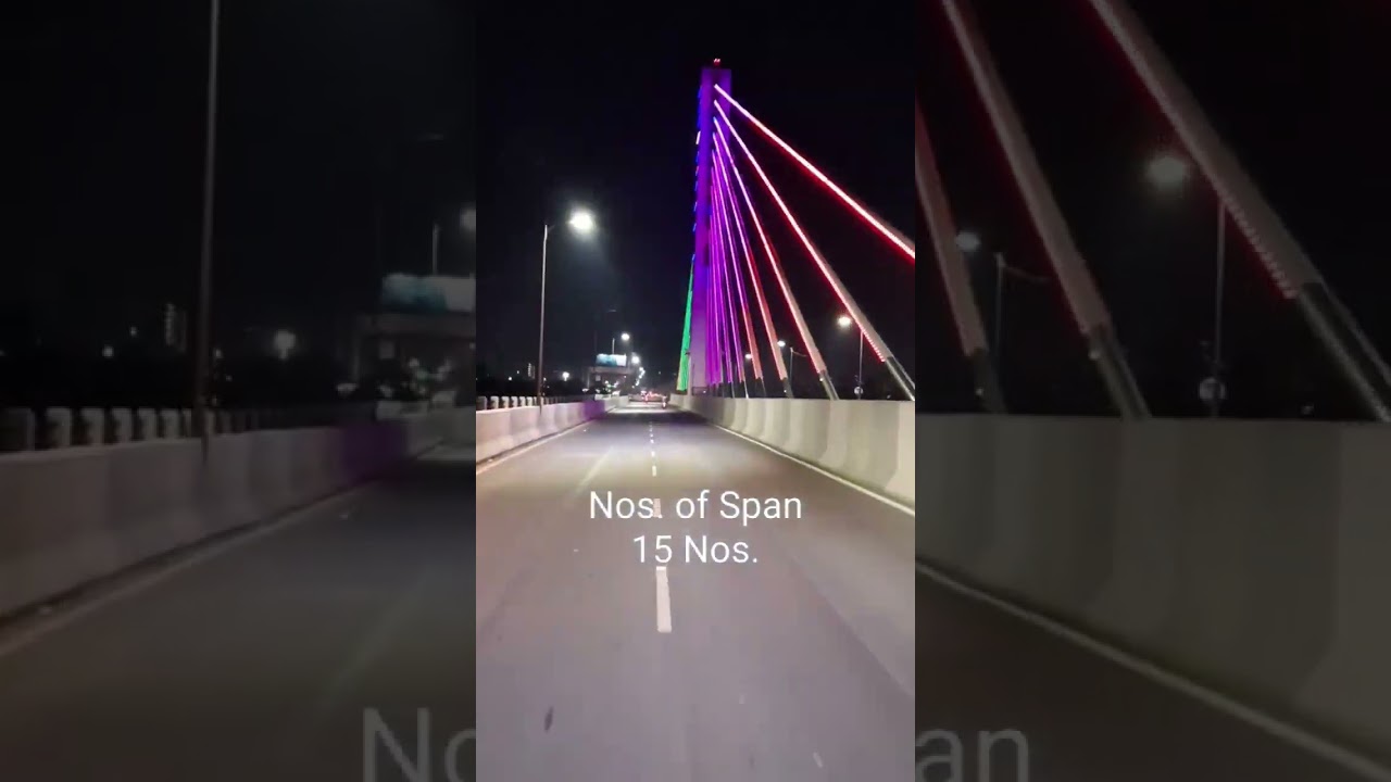 Surat Cable Stayed Bridge  | Cable Stayed Bridge in Gujarat #shorts #youtubeshorts #cablebridge