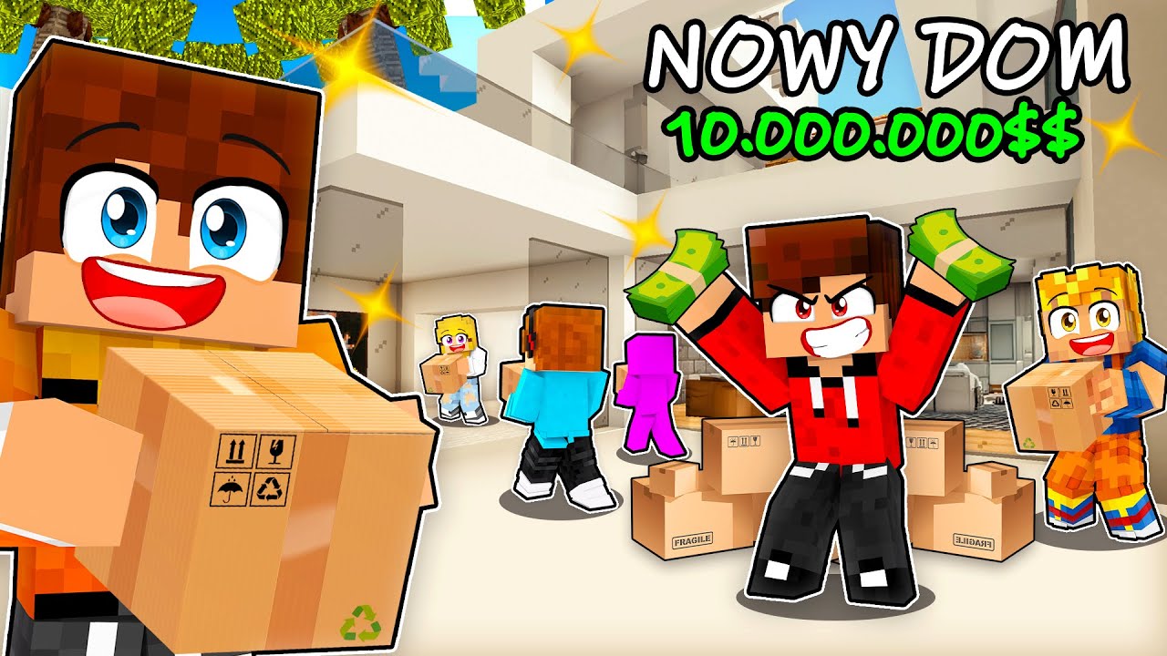 KUPUJEMY NOWY DOM ZA 10.000.000 $ w Minecraft!