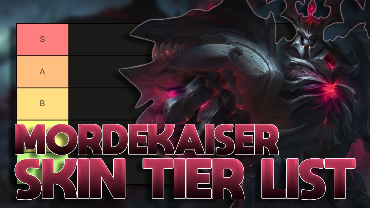 TIER LIST DE SKINS DO MORDEKAISER (MUITO BRUTO)