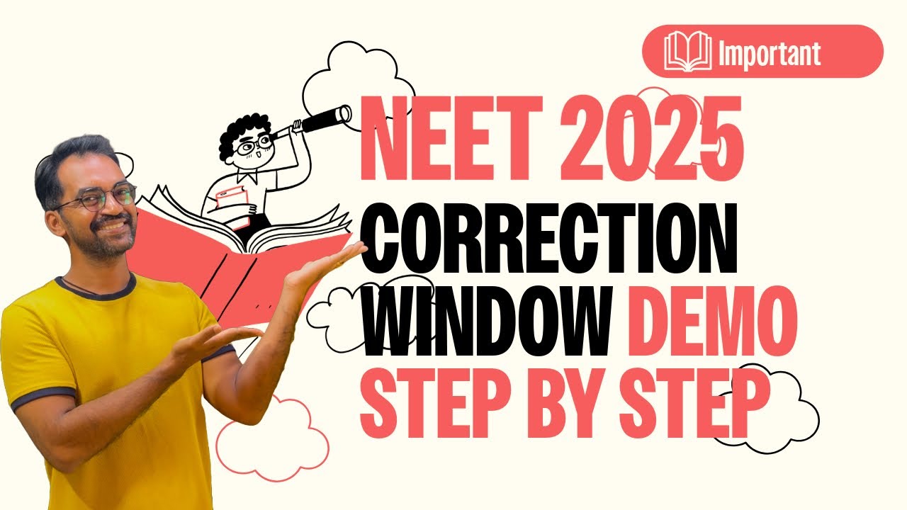 Correction window demo | NEET 2025 Correction window