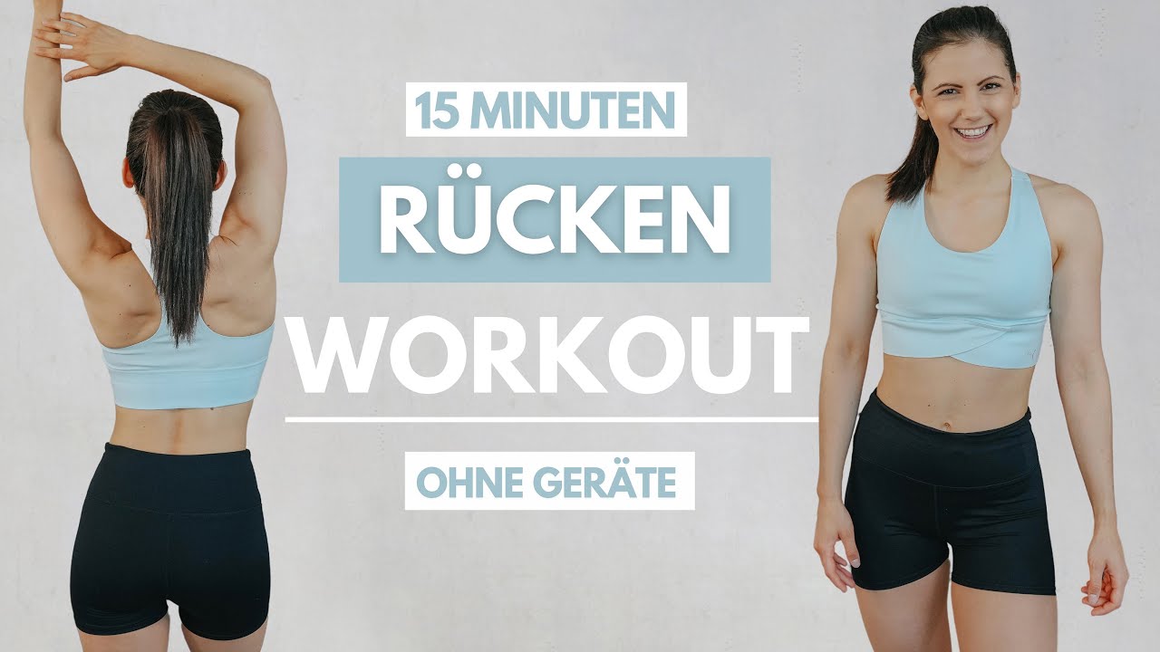 15 MIN R&Uuml;CKEN WORKOUT f&uuml;r Zuhause | R&uuml;ckenmuskulatur st&auml;rken + aufbauen | ohne Ger&auml;te | Tina Halder