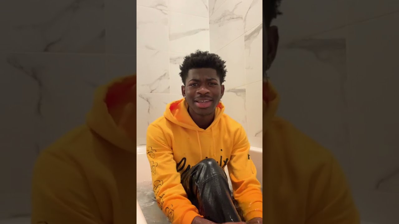 Lil Nas In Bath With Clothes On #Shorts