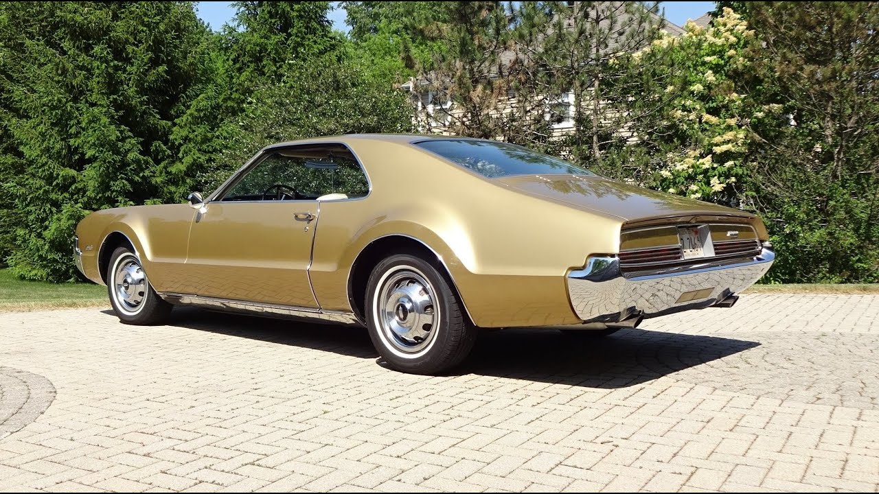 1966 Oldsmobile Olds Toronado in Trumpet Gold & Engine Sound on My Car Story with Lou Costabile