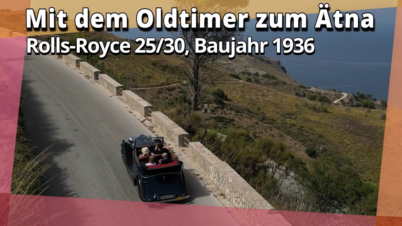 Erlebnisfahrt mit einem Oldtimer Rolls-Royce auf Sizilien