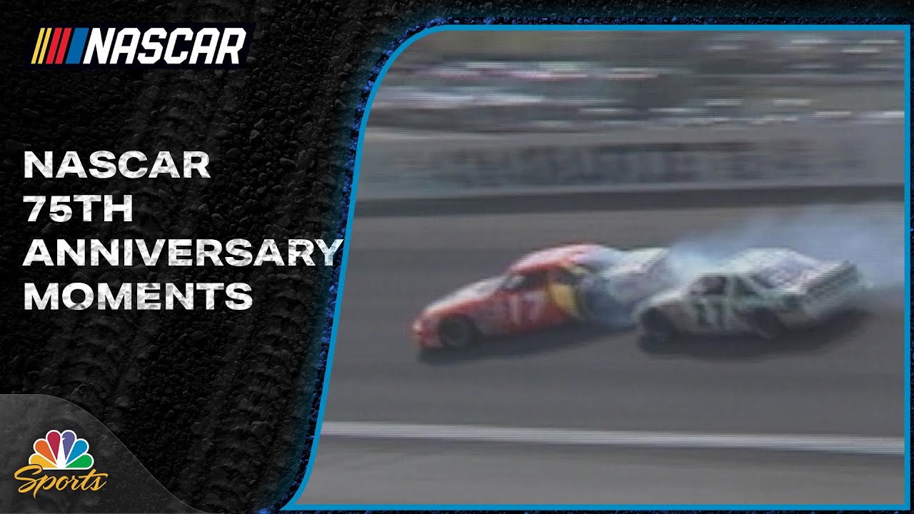 Rusty Wallace spins Darrell Waltrip | NASCAR 75th Anniversary Moments | Motorsports on NBC