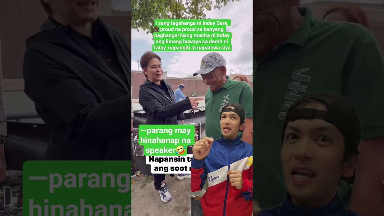 INDAY SARA NATAWA SA SUOT NI TAYAY #duterte #shorts #trending #viralvideo #vpsara #viral #fyp