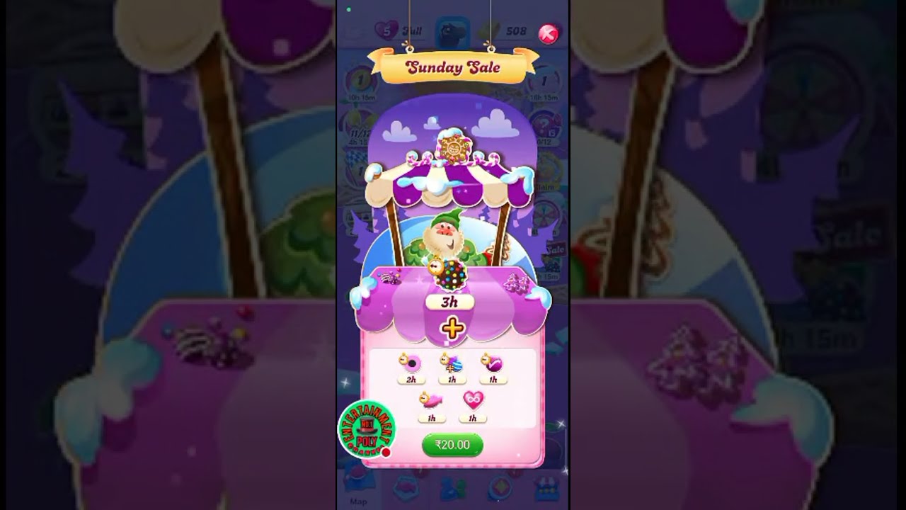 candy crush saga game play video in Poly entertainment channel  is live