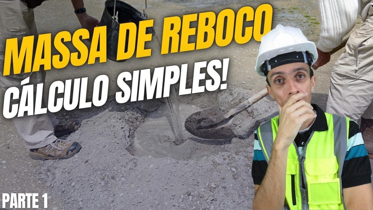 CÁLCULO DE ARGAMASSA DE REBOCO DE UMA PAREDE PARTE 1