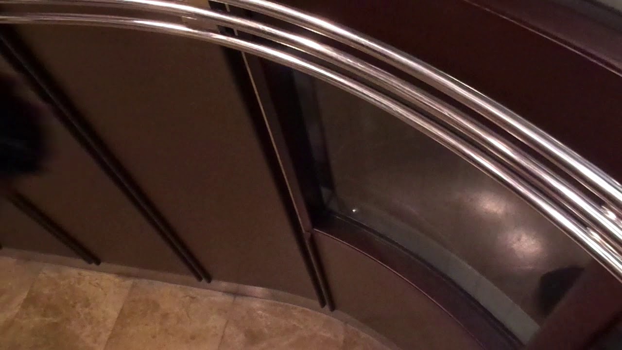 Beautiful Old 1986 Mitsubishi (m 2010s) Traction Scenic Elevators @ Hilton Plaza Hotel, Osaka, Japan