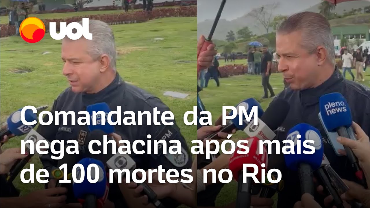 Comandante da PM nega chacina ap&oacute;s mais de 100 mortes: 'Opera&ccedil;&otilde;es n&atilde;o v&atilde;o parar'