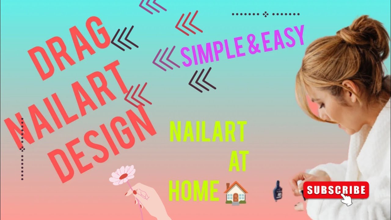 Day - 5=  Drag Nailart Design | Simple & Easy Nailart series | Nailart at Home  🏡